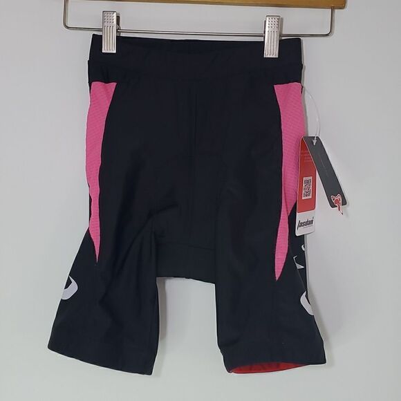 Tasdan Women's Cycling Shorts Black Pink Size XS NWT - Picture 1 of 8